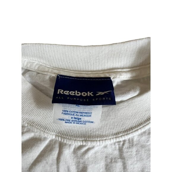 Reebok Men's White Long Sleeve Shirt Run Boston - Picture 3 of 6